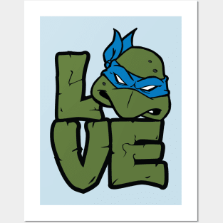 Turtle Love (Leonardo) Posters and Art